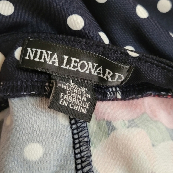 NINA LEONARD Floral Summer Maxi Flowy Dress Size Large - Picture 5 of 5